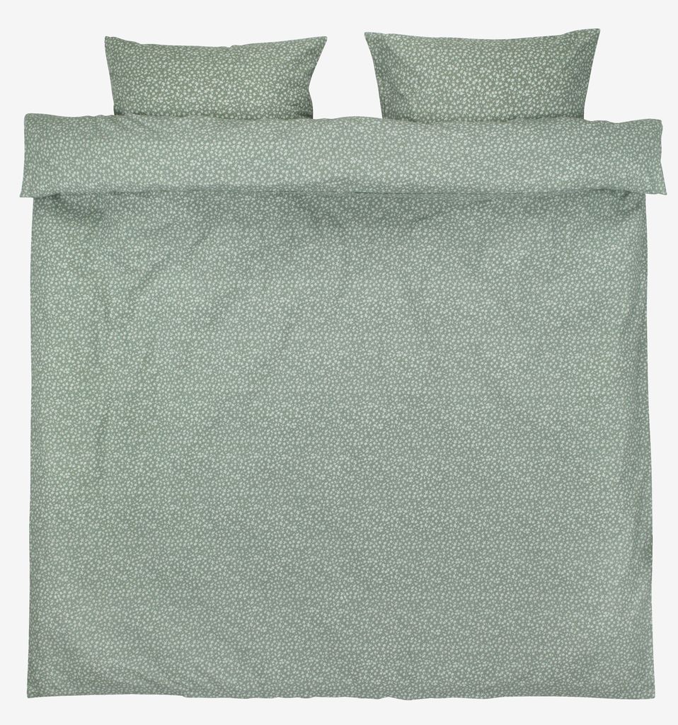 Duvet cover set HANNA Double green - JYSK