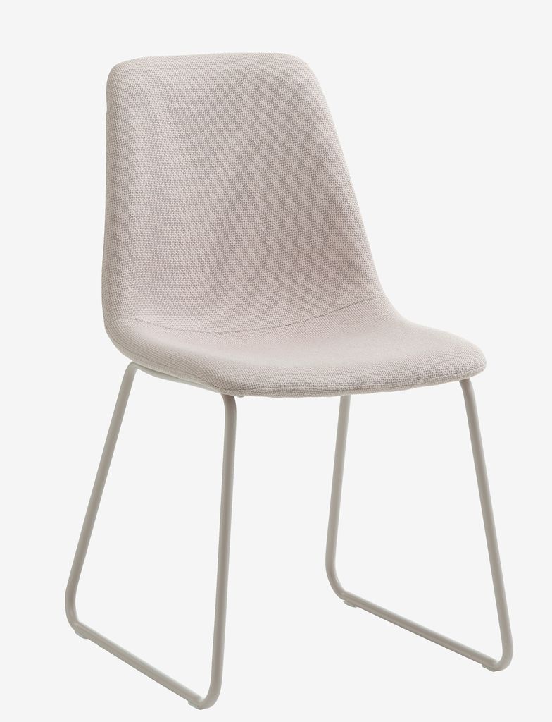 Dining chair SEJLSTRUP light rose fabric - JYSK