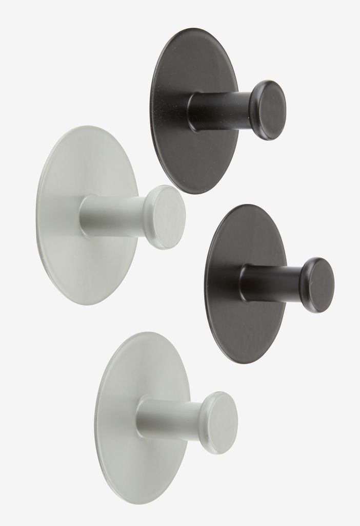 Hooks EKEDALEN steel pack of 2 grey - JYSK