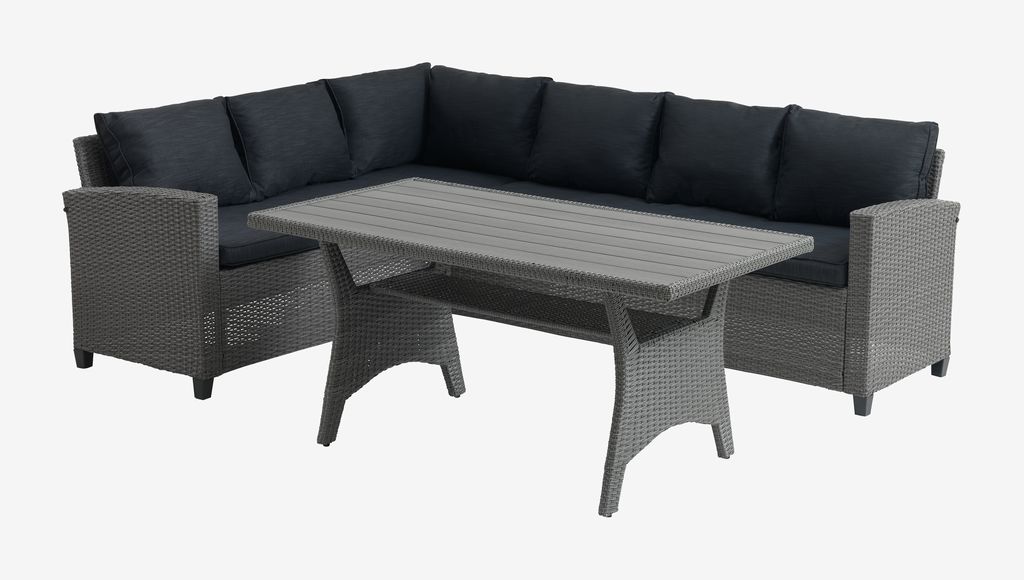 Lounge set ULLEHUSE 6-seater grey - JYSK