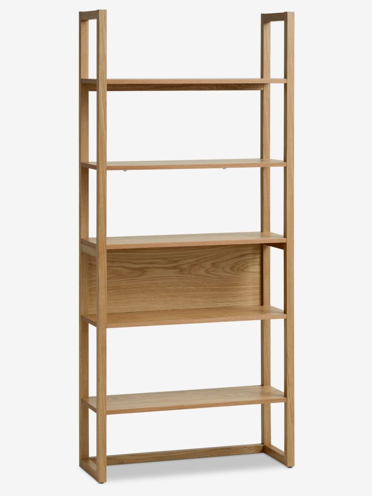 Shelving unit RY 5 shelves oak - JYSK