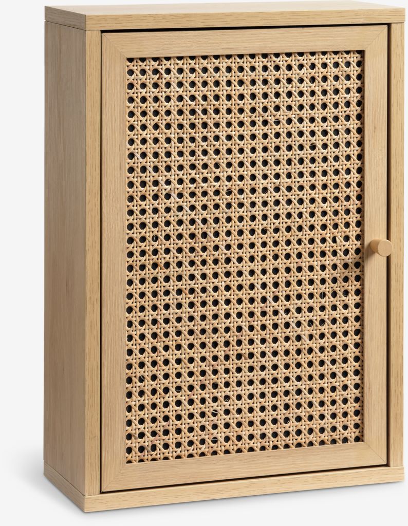 Wall cabinet HALMSTAD oak colour - JYSK
