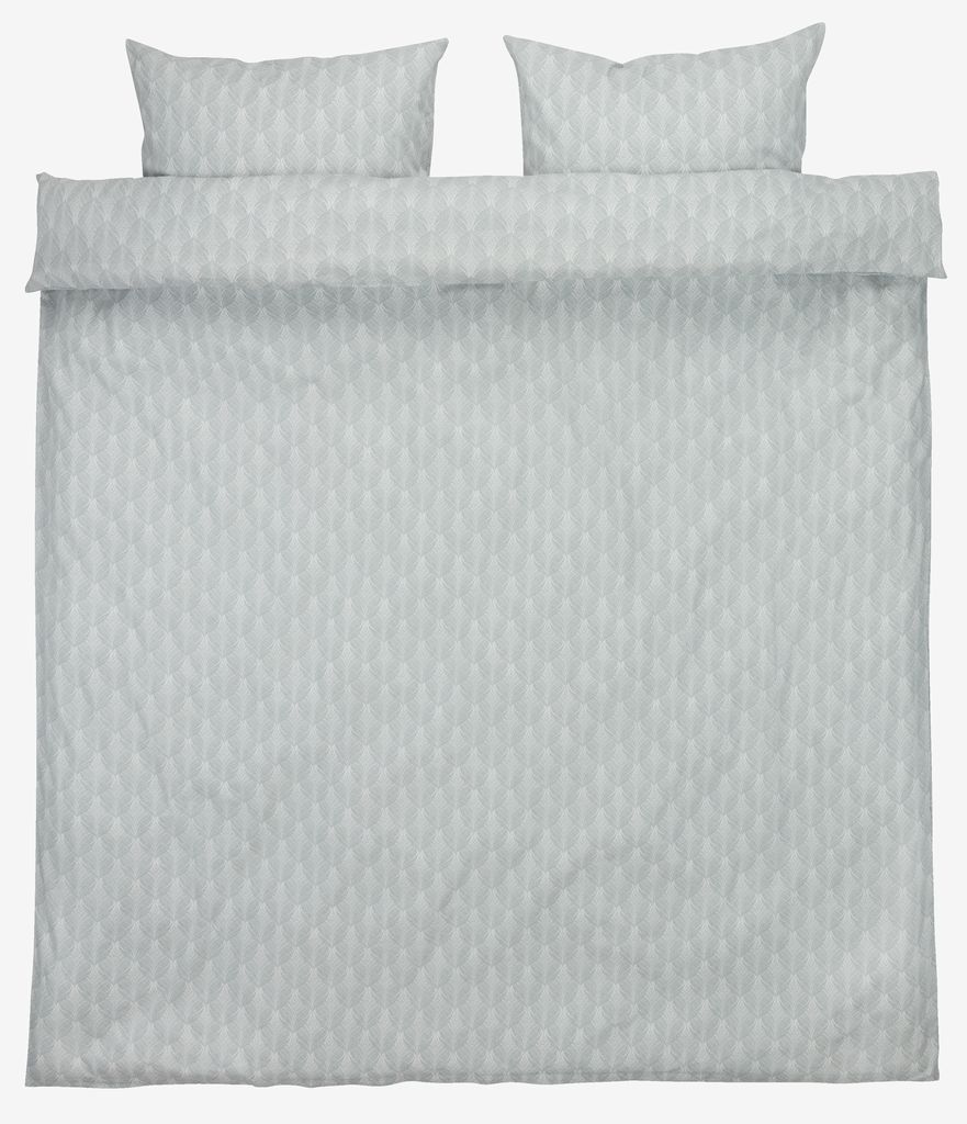 Duvet cover set LINE Double aqua - JYSK