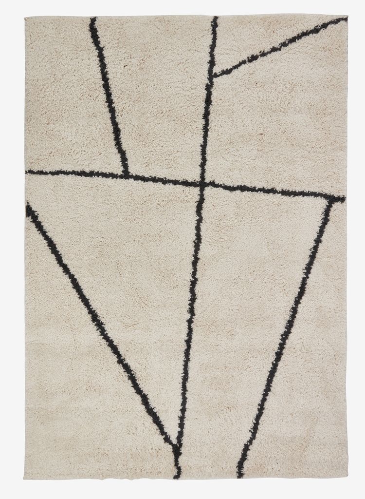 Rug ODON 135x190 cream - JYSK