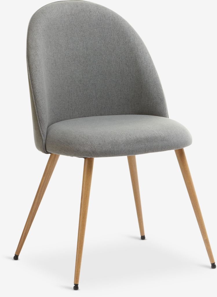 Dining chair KOKKEDAL grey/oak - JYSK