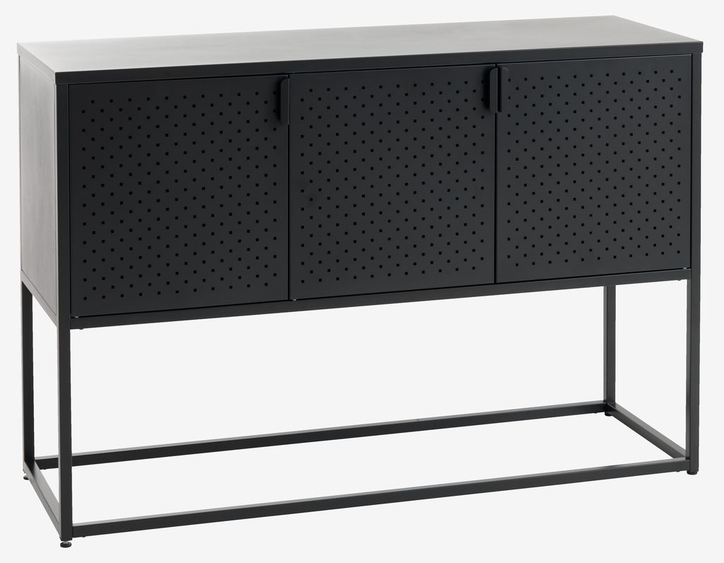 Sideboard VIRUM 3 doors black - JYSK