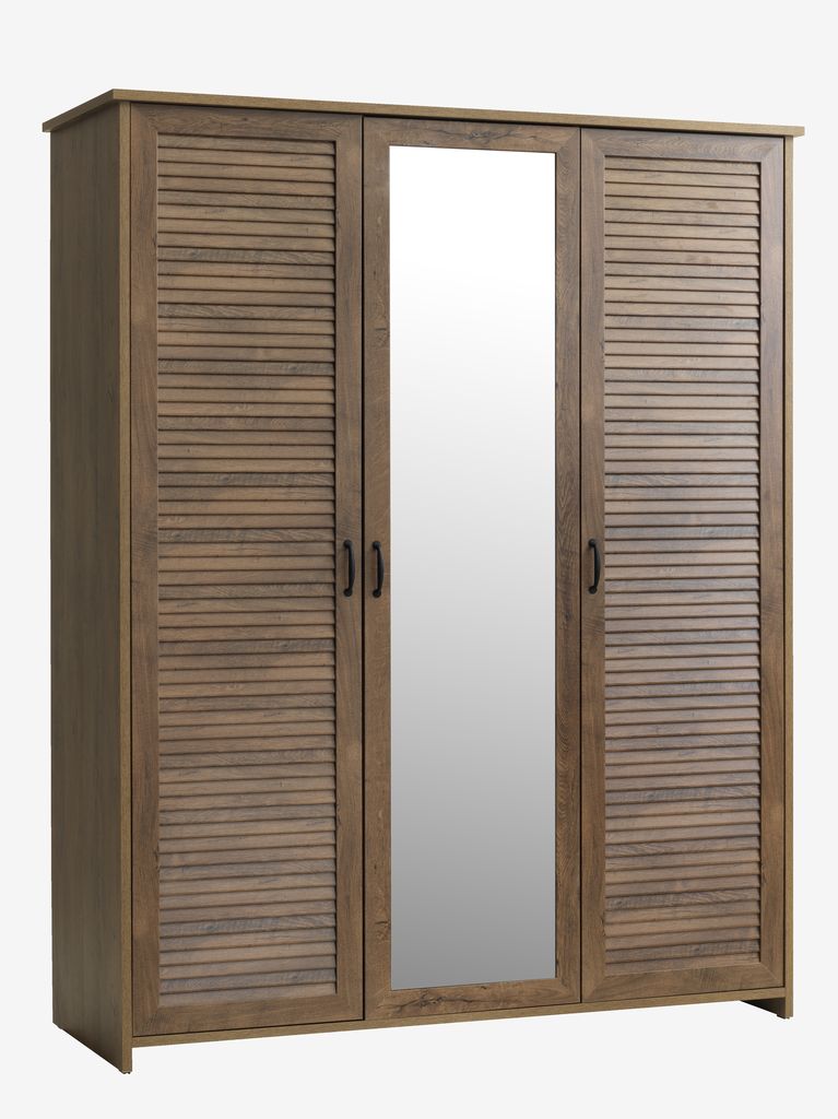 Wardrobe MANDERUP 166x210 3 doors wild oak colour - JYSK
