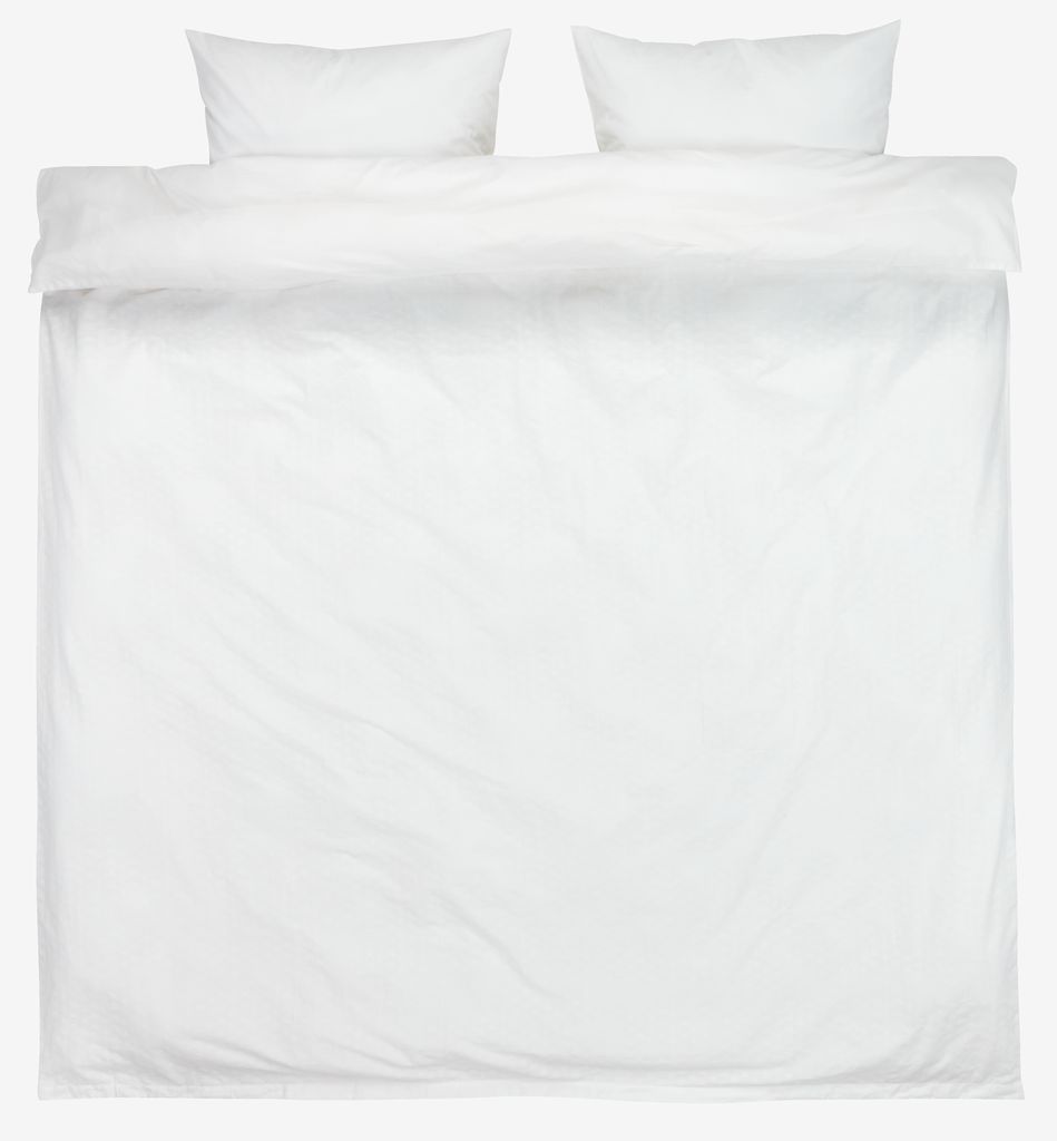 Duvet cover set BIBI Double white with embroidery - JYSK