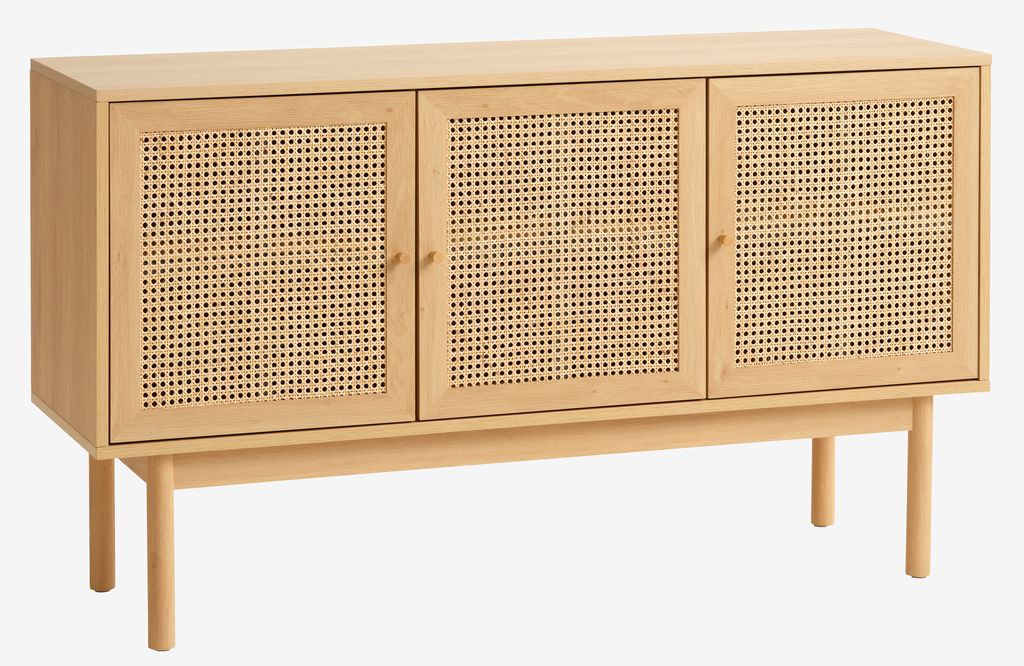 Sideboard HALMSTAD 3 doors oak - JYSK