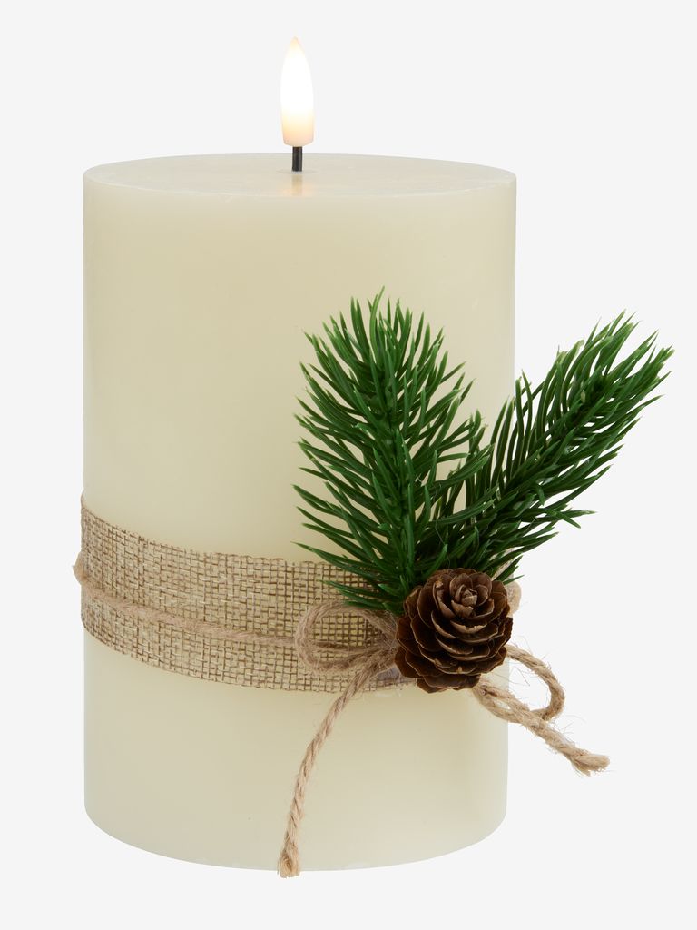 LED pillar candle SKRAPA D10xH15cm - JYSK