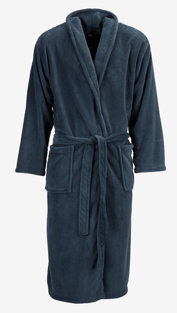 Bathrobe VALBO L/XL dark blue - JYSK