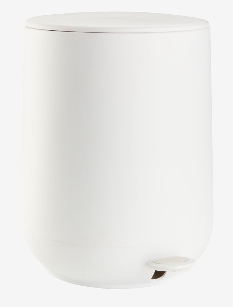 Pedal bin OXIE 5L soft-closing white - JYSK