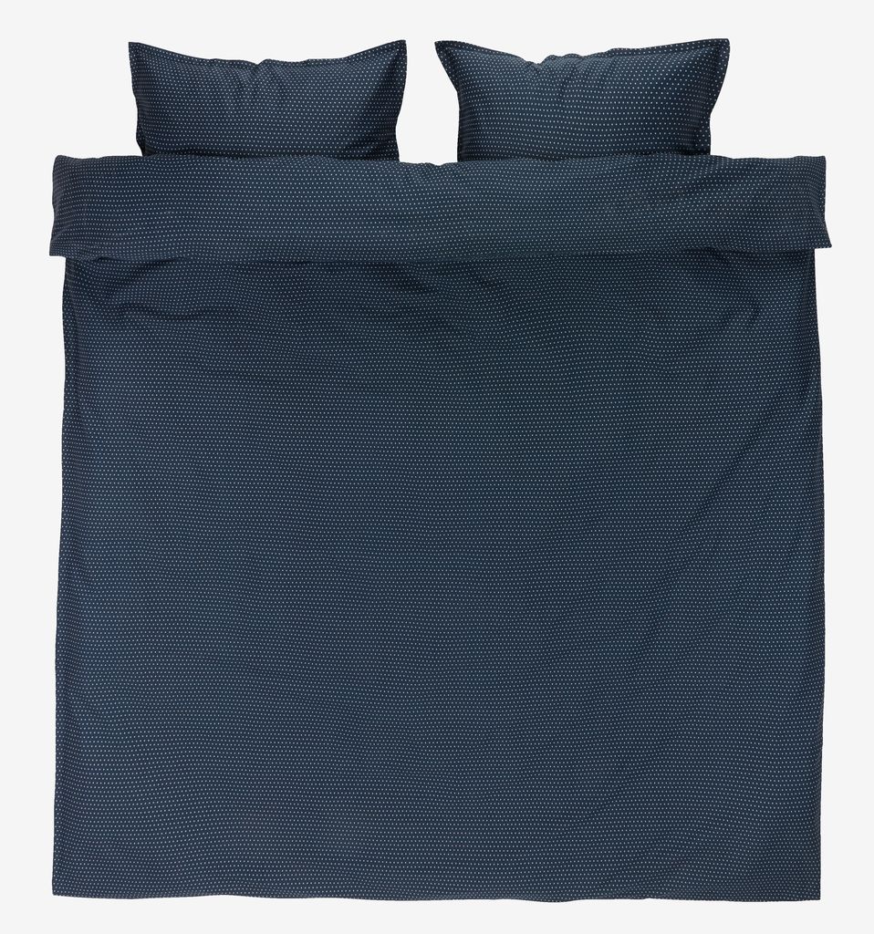 Duvet cover set NIRA sateen King dark blue - JYSK