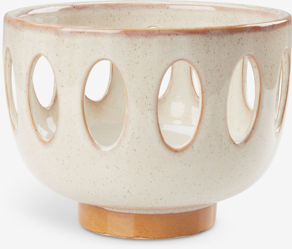 Decorative bowl ESKIL D20xH16cm beige - JYSK