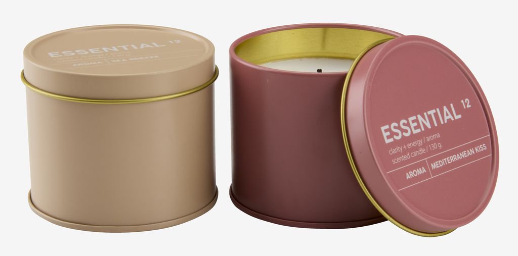 Scented candle STAFFAN with lid assorted - JYSK