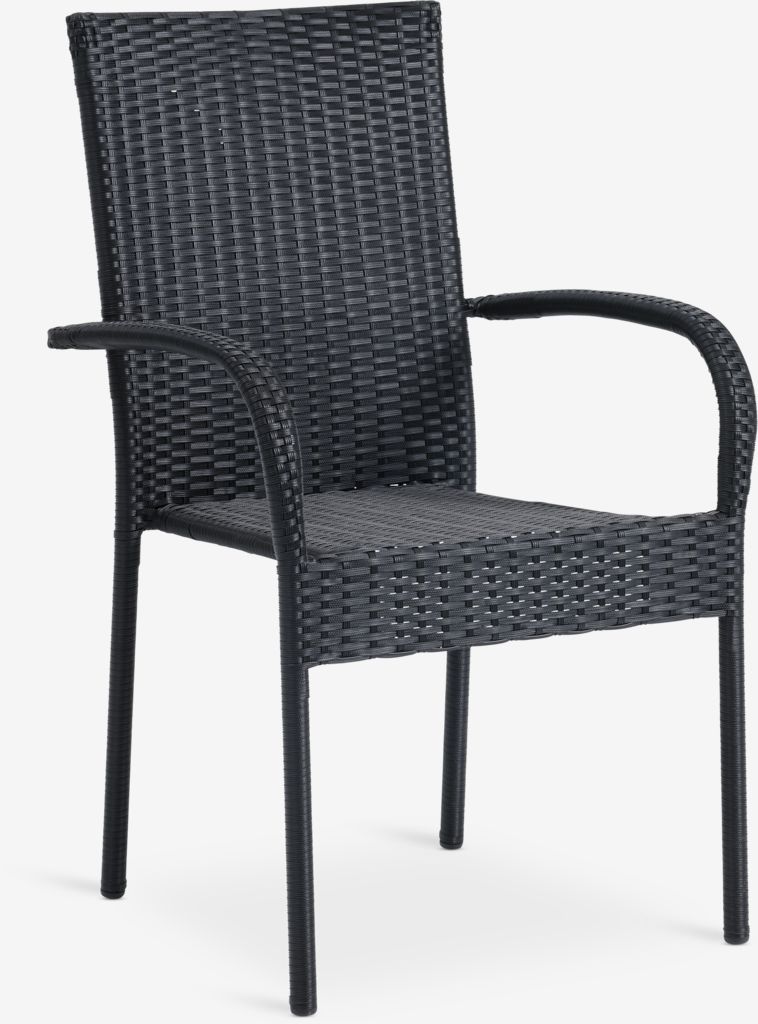 Stacking chair GUDHJEM black - JYSK
