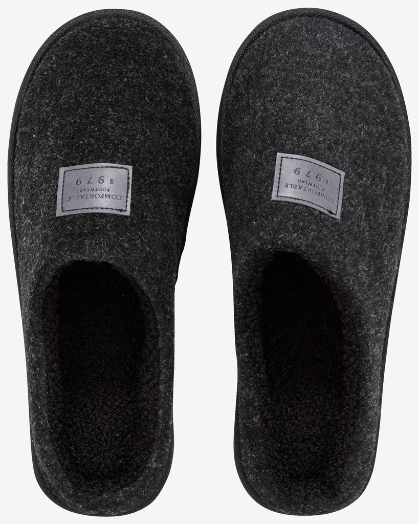 Slippers HERRESTAD anthracite size 7-12 - JYSK