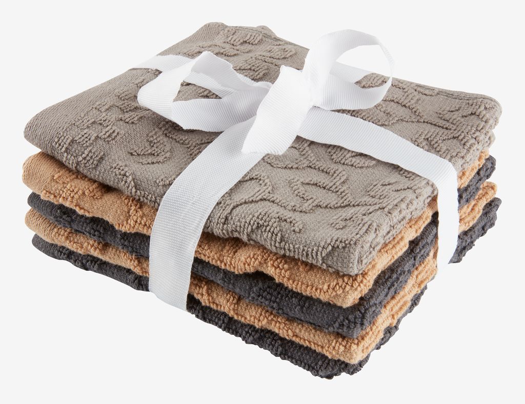 Face cloth STIDSVIG 30x30 pack of 5 KRONBORG - JYSK