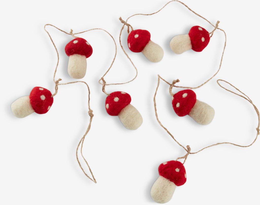 Garland LODUR L130cm with mushrooms - JYSK