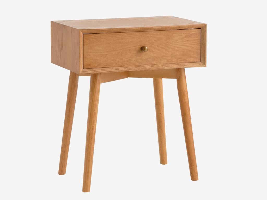 Bedside table HOKKSUND 1 drawer brown - JYSK