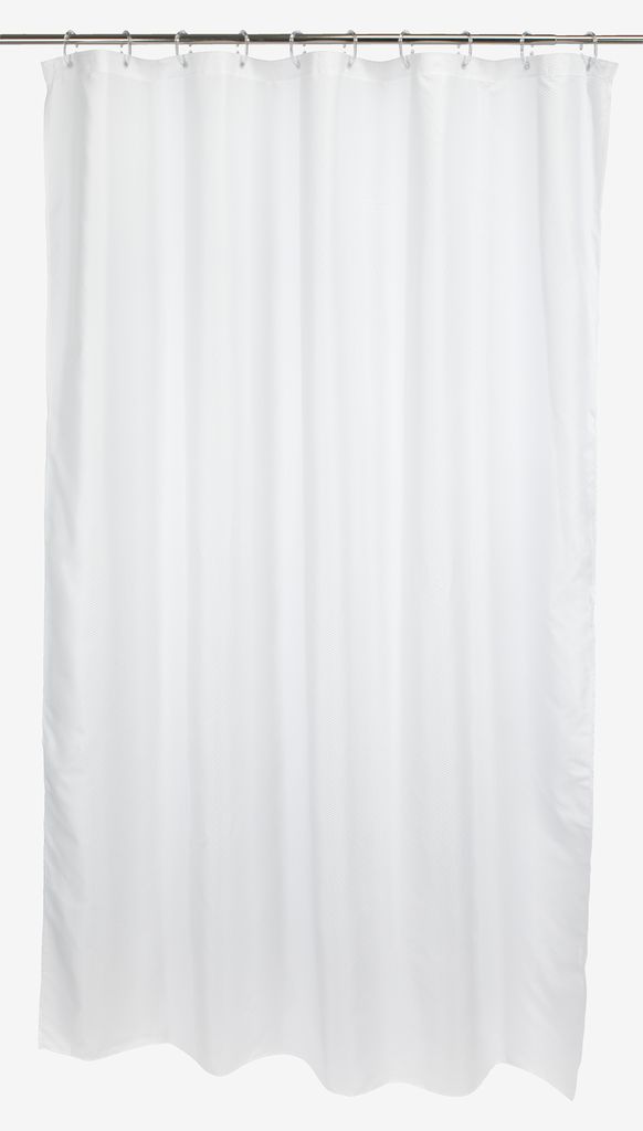 Shower curtain VISKAFORS 180x200 white KRONBORG - JYSK