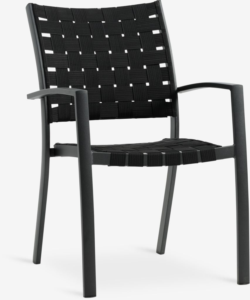 Stacking chair JEKSEN black - JYSK