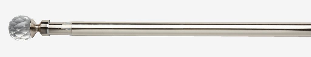 Curtain pole PRESTINE CRYSTAL 170-300cm silver - JYSK