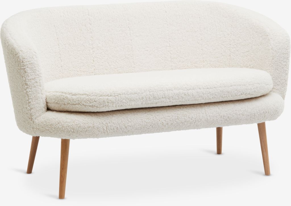 Sofa GISTRUP 2 seater off-white teddy - JYSK
