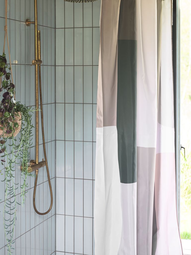 Shower curtain KILAFORS 150x200cm green - JYSK