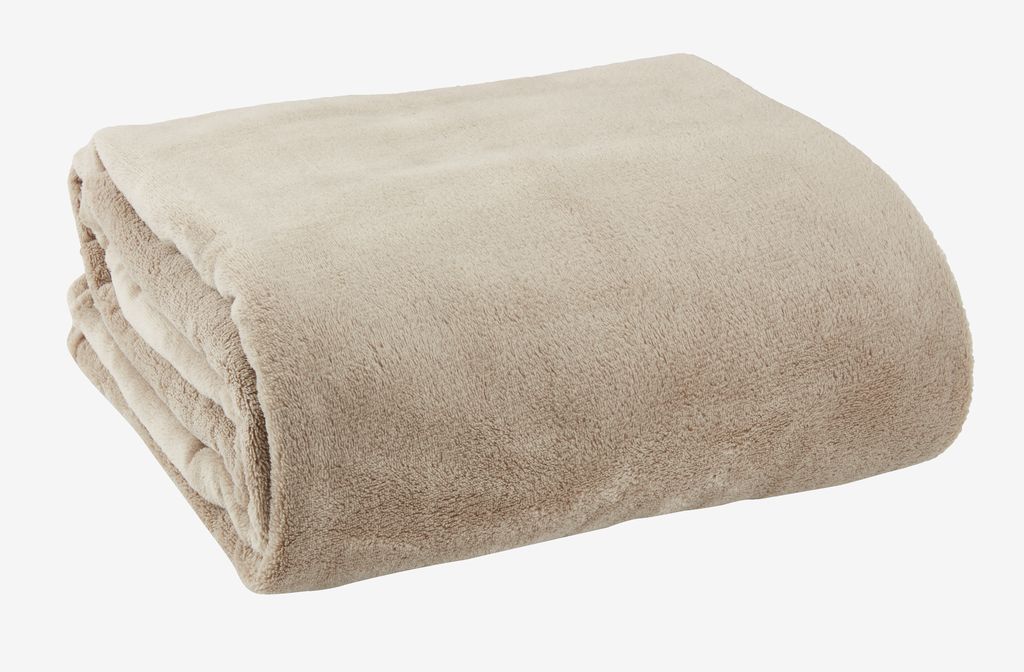 Fleece throw DRAGEHODE 140x200 taupe - JYSK