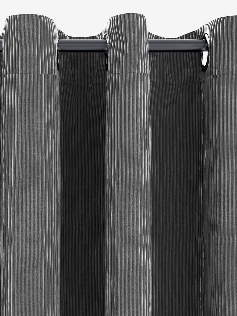 Curtain TOTAK 1x140x300 corduroy grey - JYSK
