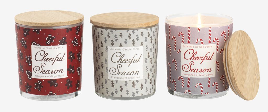 Scented candle ANHYDRIT D7xH8cm assorted - JYSK