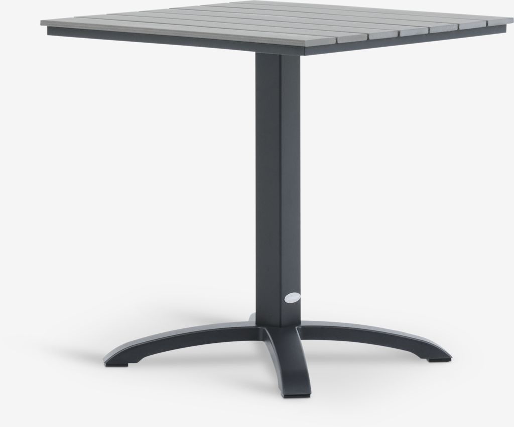 Bistro table HOBRO W70xL70 grey - JYSK