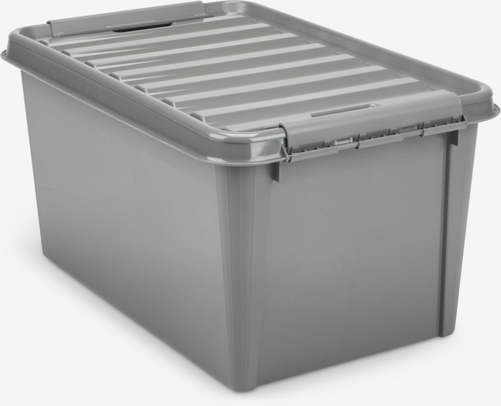 Storage box SMARTSTORE RECYCLED 45 47L w/lid - JYSK
