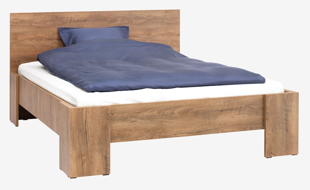 Bed frame VEDDE Euro Double wild oak - JYSK