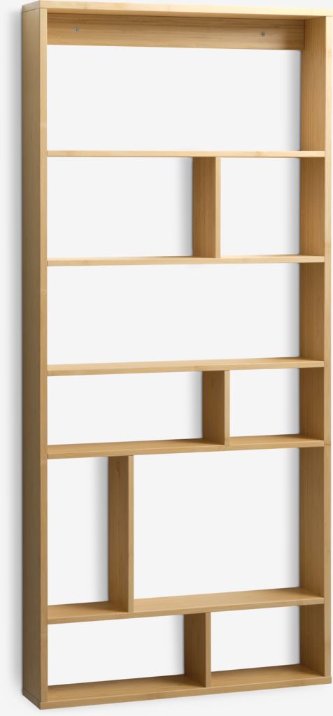 Wall shelf SALTRUP 6 shelves bamboo - JYSK