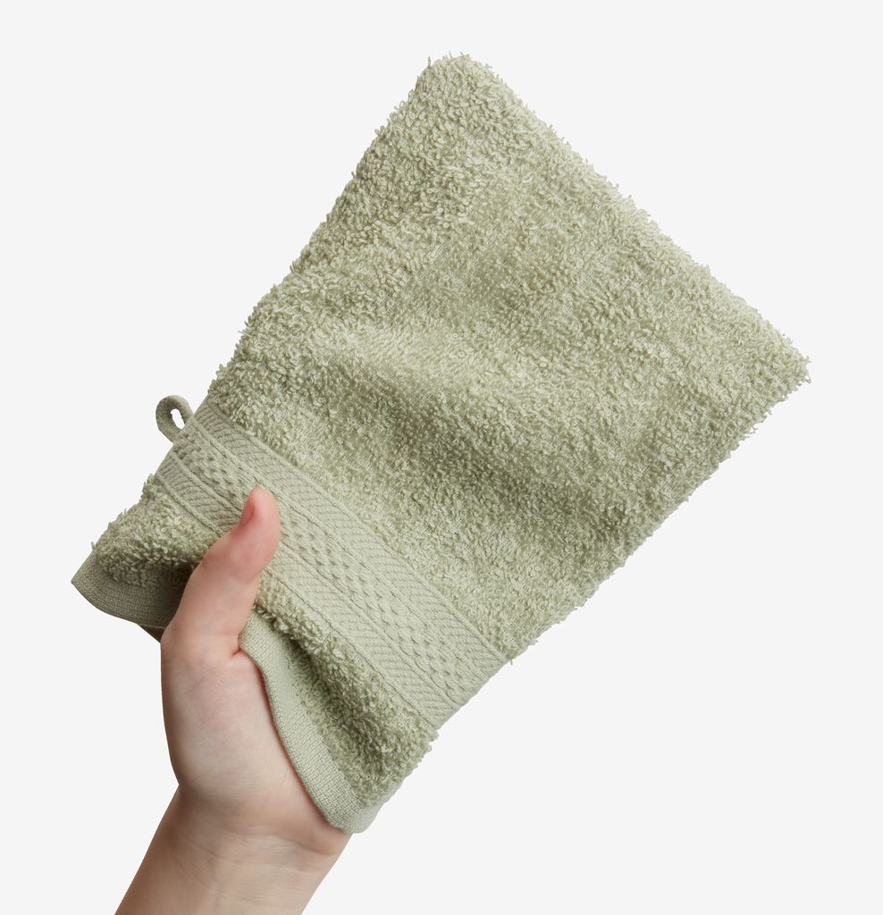 Wash glove UPPSALA 14x20 light green - JYSK