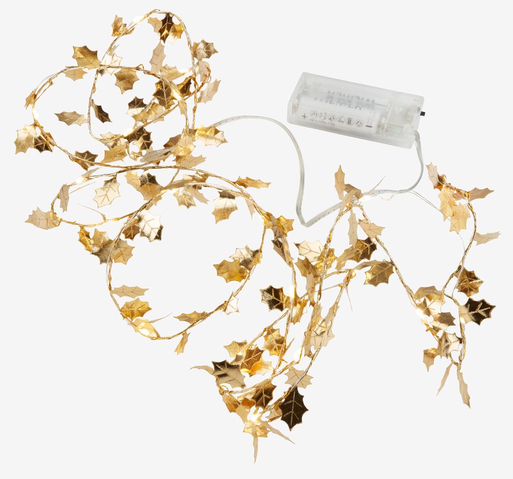 LED string lights RIMFAxE L190cm gold with timer - JYSK