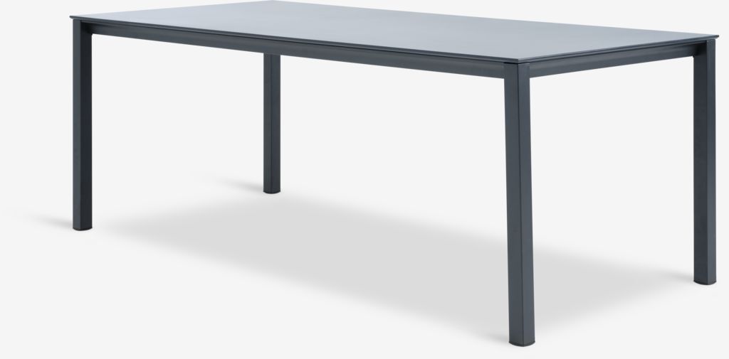 Garden table LANGET W95xL207 black - JYSK