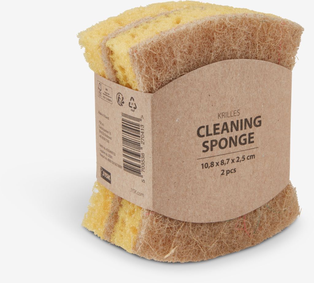 Cleaning sponge KRILLES W9xL11xH5cm pack of 2 - JYSK