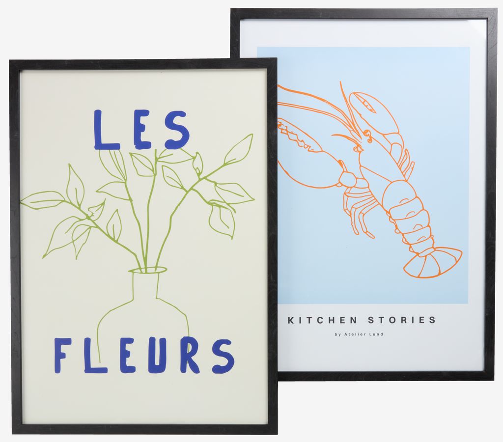 Picture frame OSCAR 50x70cm black - JYSK