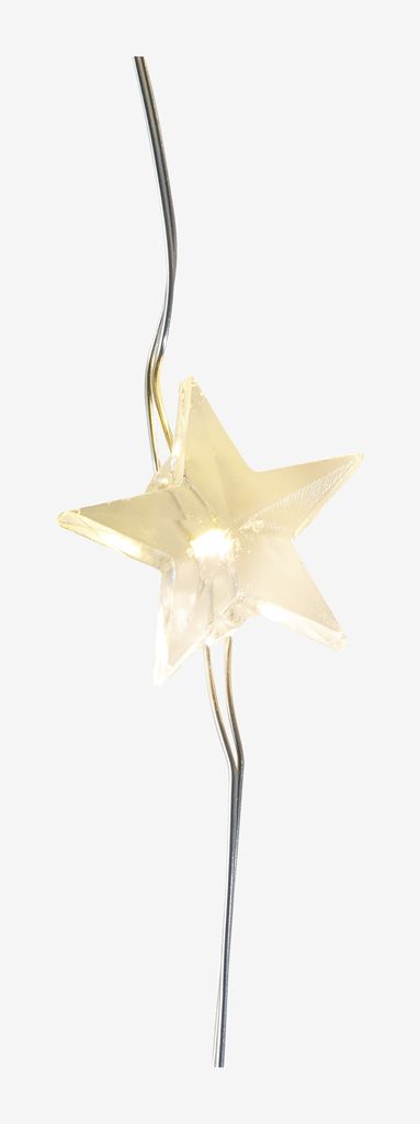 LED string lights STAR L200cm with 20 LED and timer - JYSK