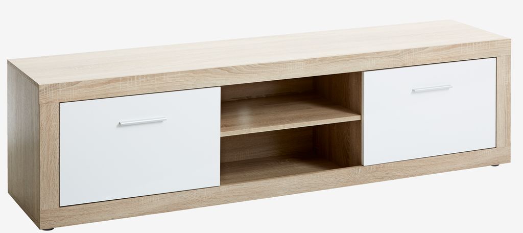 TV bench FAVRBO oak/white - JYSK