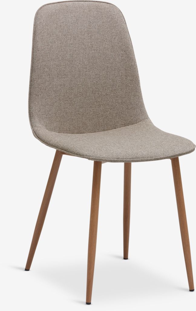 Dining chair BISTRUP sand/oak - JYSK
