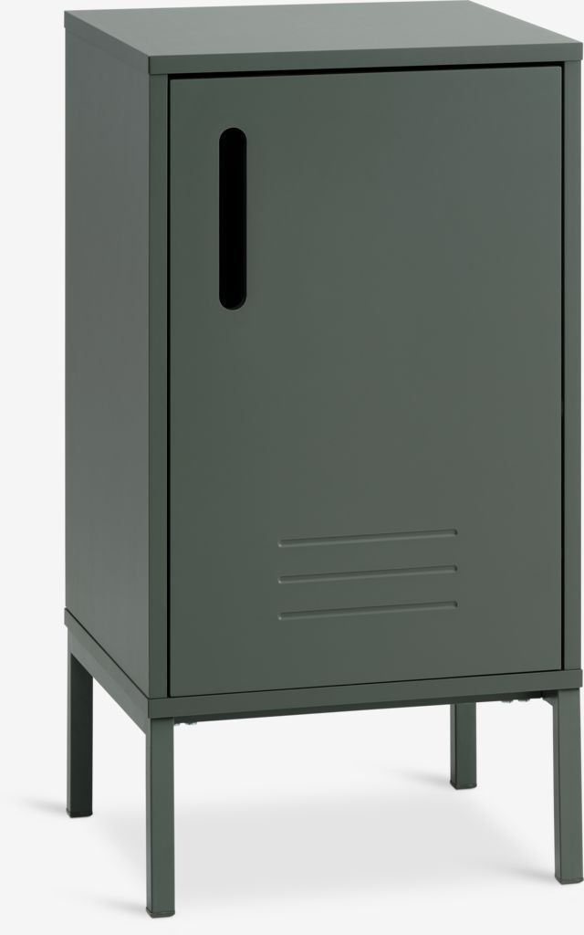 Cabinet GIVE 1 door olive green - JYSK