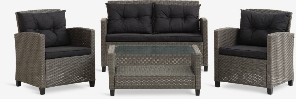 Lounge set MORA 4-seater grey - JYSK