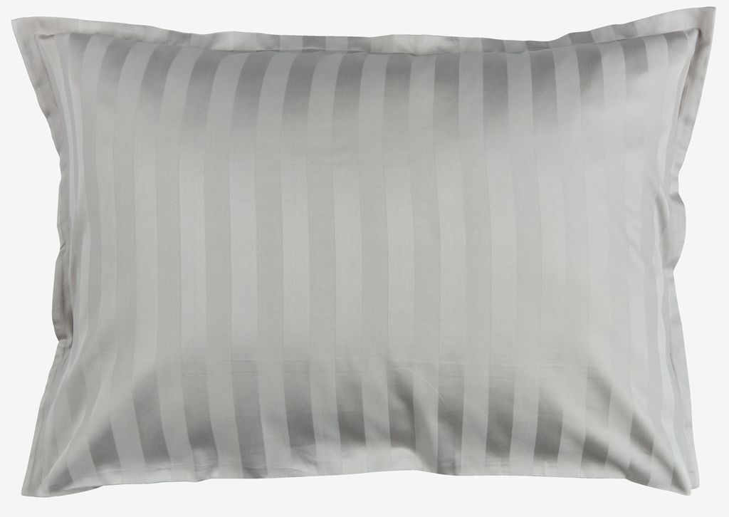 Sateen pillowcase NELL 50x70/75 light grey - JYSK