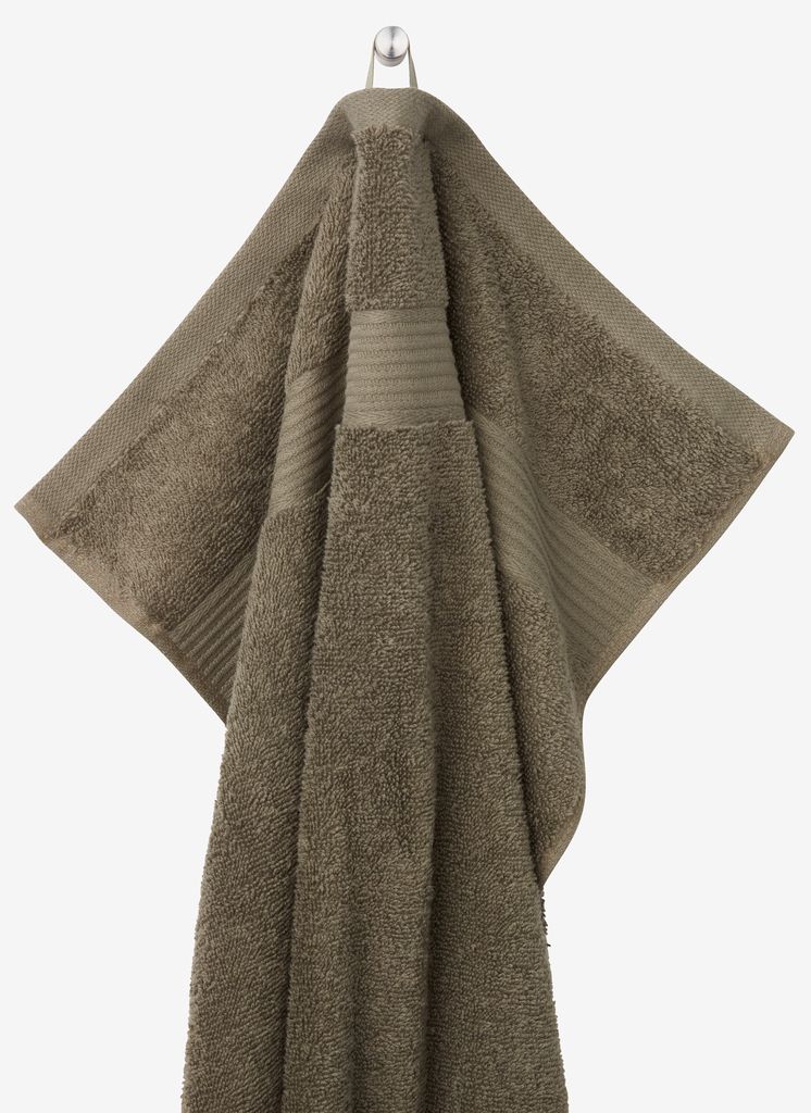 Hand towel KARLSTAD 50x100 olive KRONBORG - JYSK