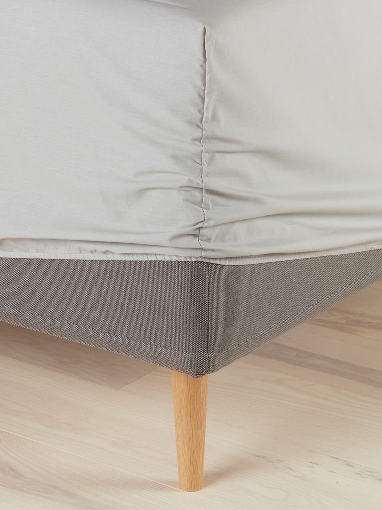 Fitted sheet DAGNY Single light grey - JYSK