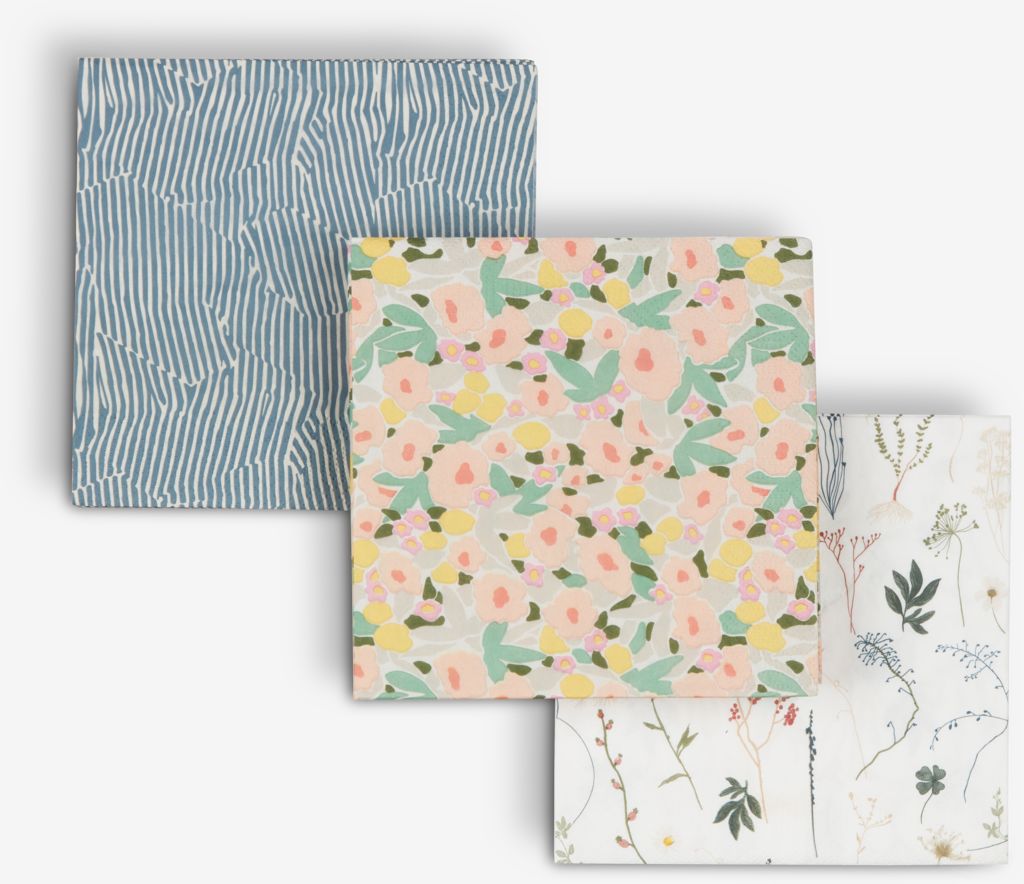 Paper napkins LERSSON pack of 20 assorted - JYSK